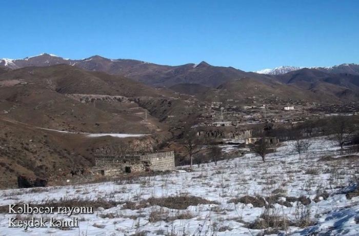 Video footage from Keshdak village of Kalbajar region