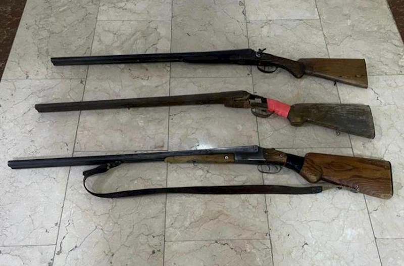 Ötən gün qanunsuz saxlanılan 3 tapança, 5 tüfəng aşkarlanıb