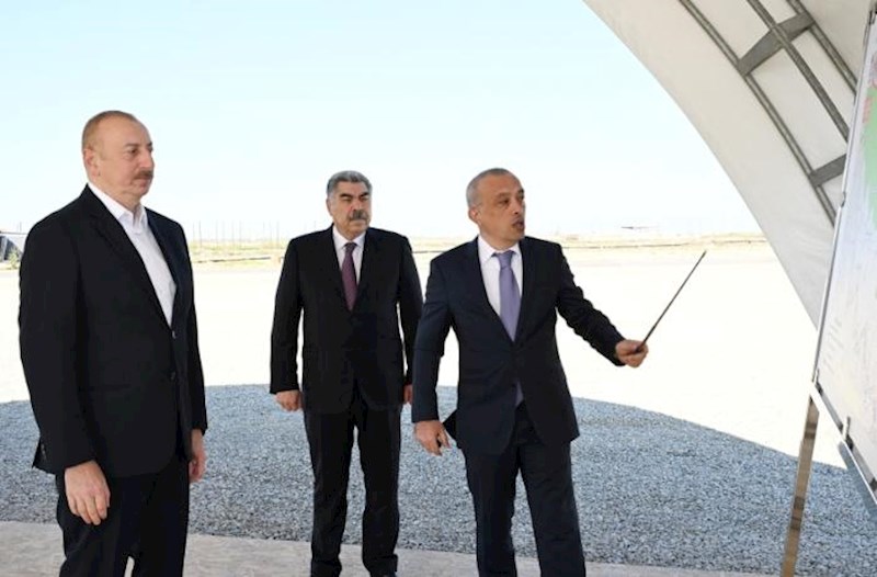 Prezident Şirvan suvarma kanalının təməlini qoydu – Yenilənib