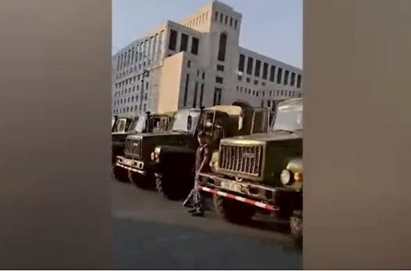 Ermənistanda daxili qoşunlar Respublika meydanına gətirilib – Video