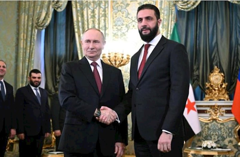 Putin Moskvada Əhməd əl-Şaraa ilə görüşüb