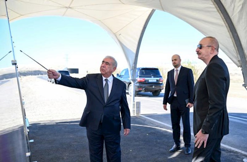Prezident avtomobil yolunun açılışında iştirak etdi – Fotolar