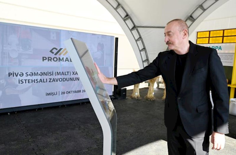 İlham Əliyev "Promalt" MMC-nin açılışında iştirak etdi – Fotolar