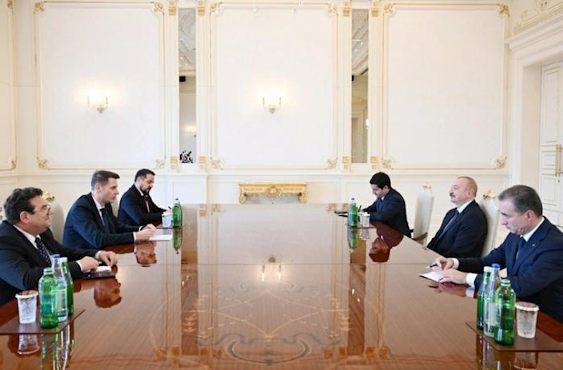 İlham Əliyev Rumıniya Parlamenti Senatının sədrini qəbul etdi