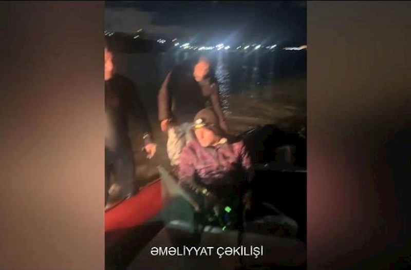 Dənizdə köməksiz qalan balıqçılar belə xilas edildi – Video