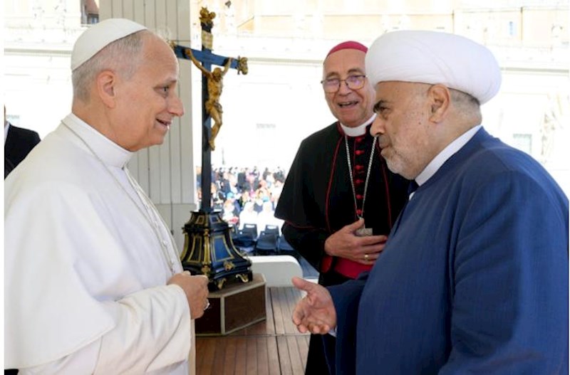 Şeyx Roma Papası ilə görüşdü – Fotolar