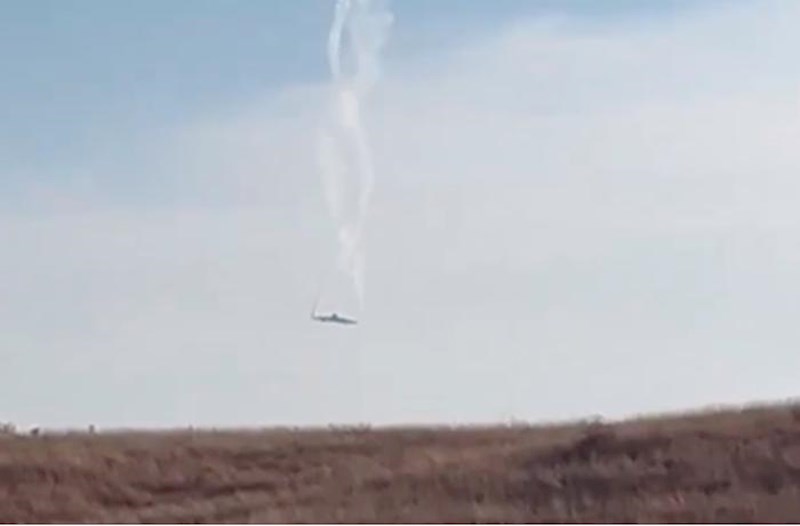 Azərbaycandan qalxan Türkiyənin hərbi təyyarəsi Gürcüstanda qəzaya uğrayıb – Video