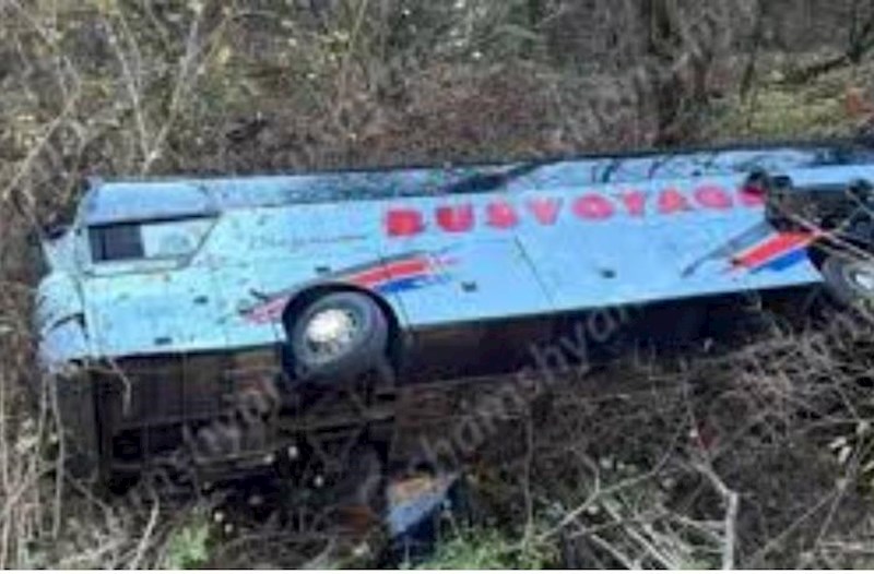 Ermənistanda tələbə avtobusu aşıb – 18 nəfər xəsarət alıb