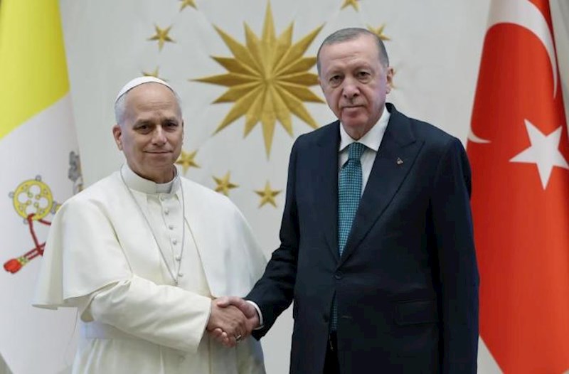 Ərdoğan Roma Papasını qəbul etdi