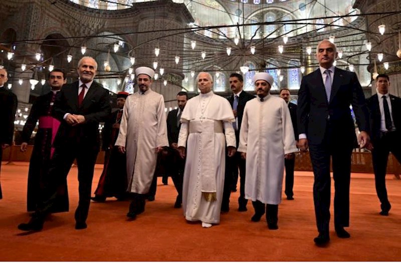 Papa Sultanəhməd məscidini ziyarət etdi