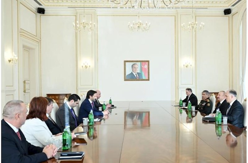 Prezident Slovakiya nümayəndə heyətini qəbul etdi – Fotolar