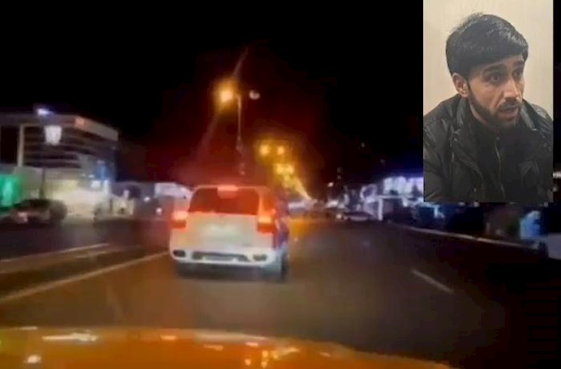 Bakıda “Porsche” ilə avtoxuliqanlıq edən sürücü həbs olundu – Video