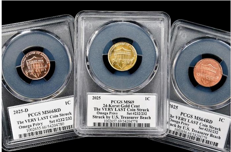 ABŞ-nin son sentləri 16,7 milyon dollara satıldı