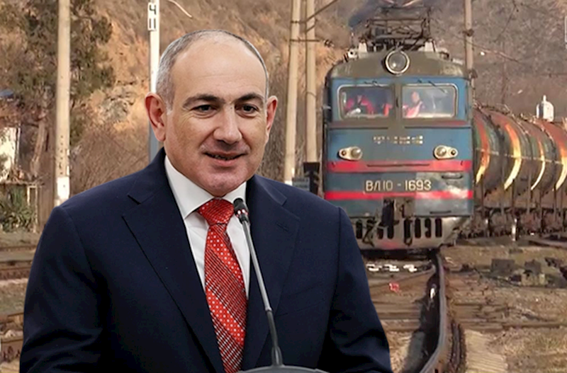 Paşinyan Azərbaycandan gələn qatarın görüntülərini yaydı – Video