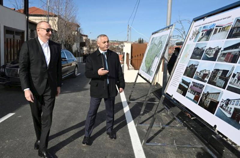 İlham Əliyev Xankəndinin Kərkicahan qəsəbəsində olub – Fotolar