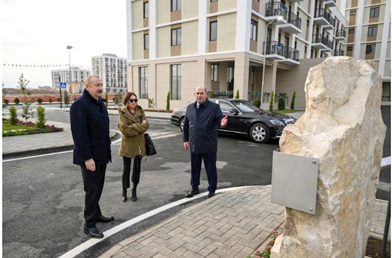 Prezident Ağdamda 2-ci yaşayış kompleksinin açılışında iştirak etdi – Yenilənib + Fotolar