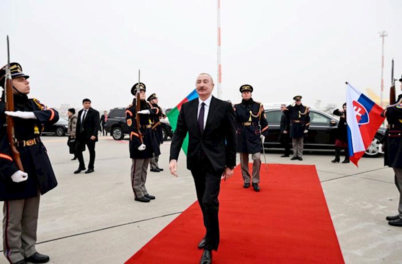 İlham Əliyevin Slovakiyaya rəsmi səfəri başa çatdı