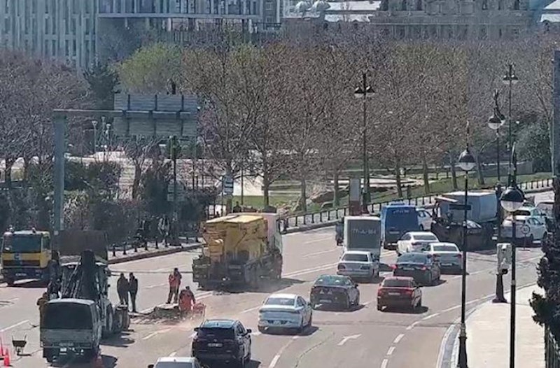 Paytaxtın bu yollarında hərəkət məhdudlaşdırıldı – Fotolar