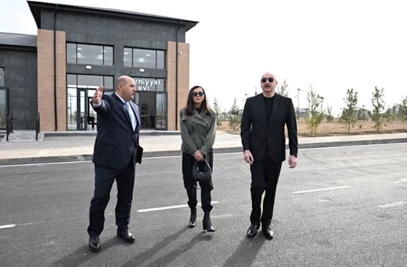 Prezident və birinci xanım Sarıcalı kəndinin birinci mərhələsinin açılışında iştirak ediblər – Yenilənib