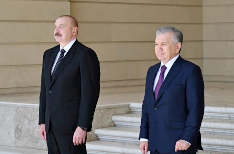 Prezidentlər Özbəkistan səfirliyinin yeni binasının açılışında iştirak ediblər