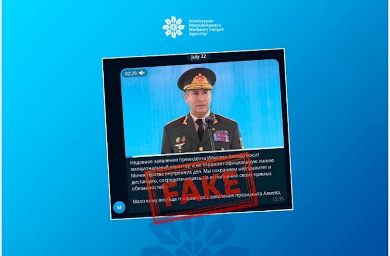 Daxili işlər naziri adından saxta şərh yayılıb – Rəsmi