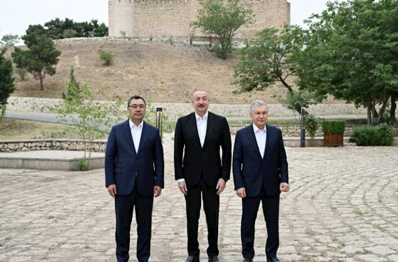 Azərbaycan, Özbəkistan və Qırğızıstan prezidentləri Şahbulaq qalasında olublar 
