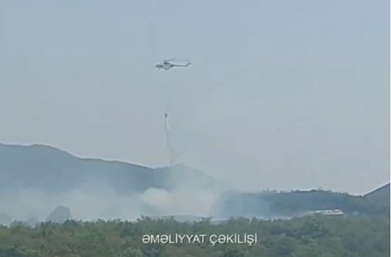 FHN: “Külək yanğınla mübarizəni çətinləşdirir” – Video