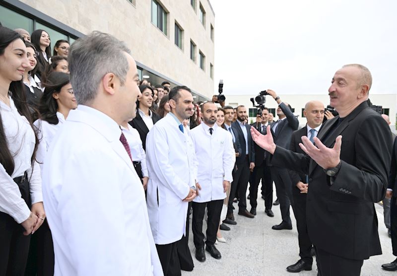 İlham Əliyev Xankəndidə açılışda iştirak etdi – Fotolar