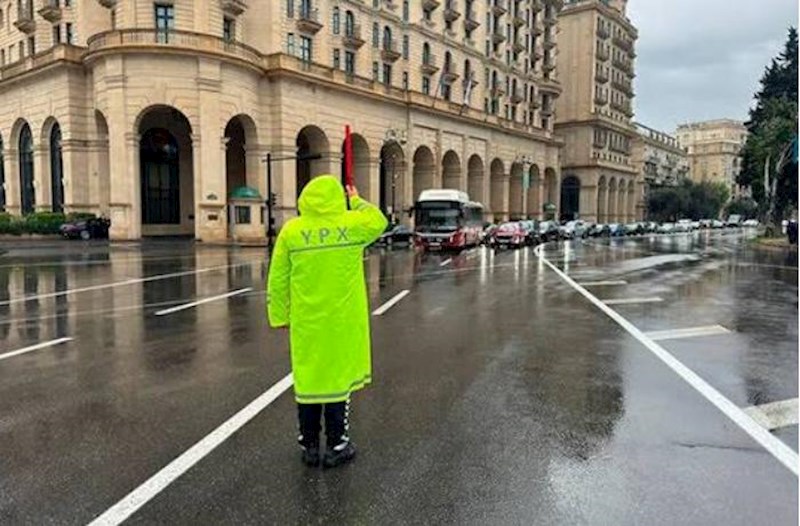 Yol polisindən hava şəraiti ilə bağlı müraciət