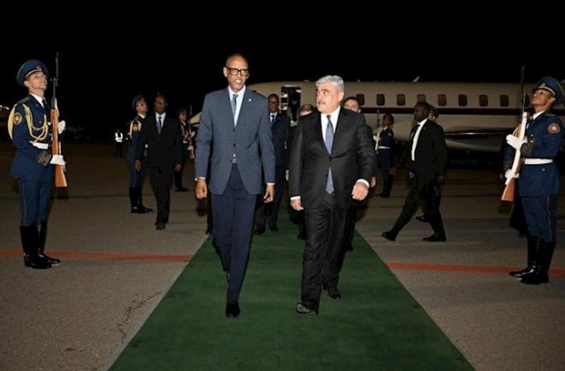 Ruanda Prezidenti Azərbaycana rəsmi səfərə gəldi 