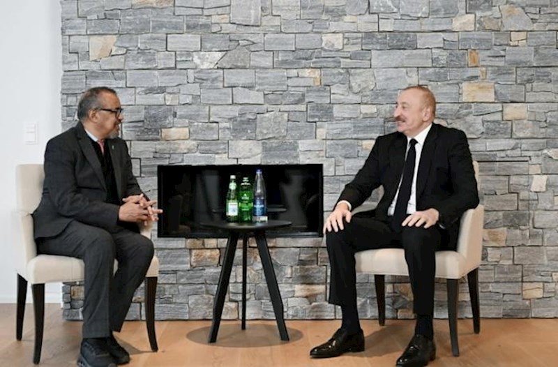 Prezident Davosda &Uuml;ST-nin Baş direktoru ilə g&ouml;r&uuml;şd&uuml;