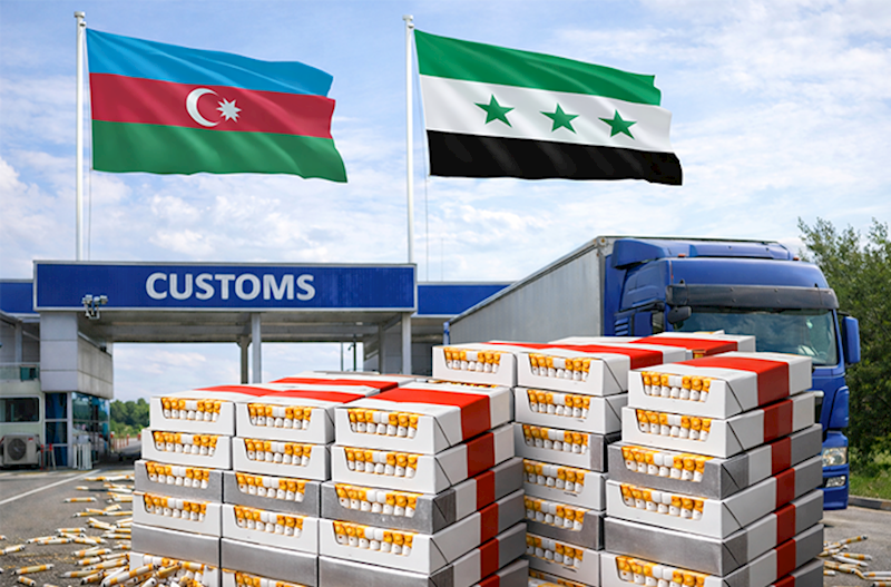 Azərbaycan Suriyaya “paçkası” 26 qəpikdən 28,7 milyon ədəd siqaret satıb