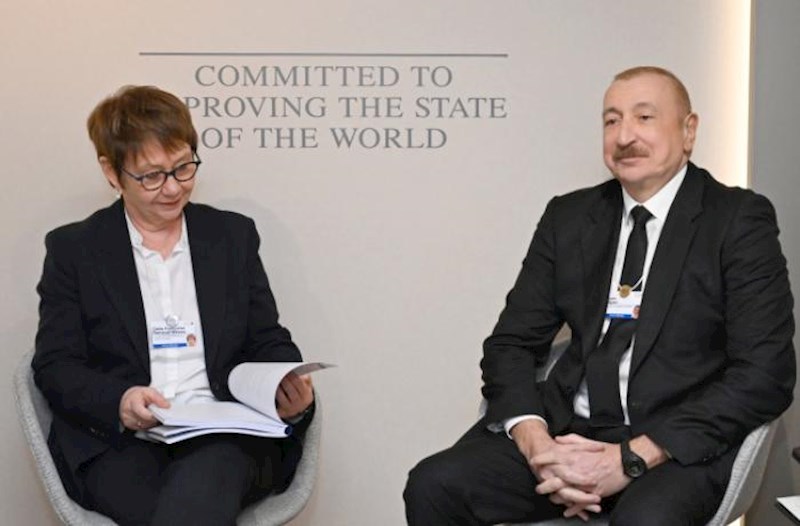 Prezident Davosda AYİB prezidenti ilə görüşüb