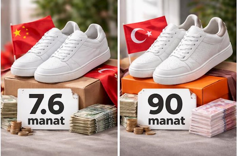 Dəri idman ayaqqabıları Çindən 7,6 manata, Türkiyədən isə 90 manata gətirilib