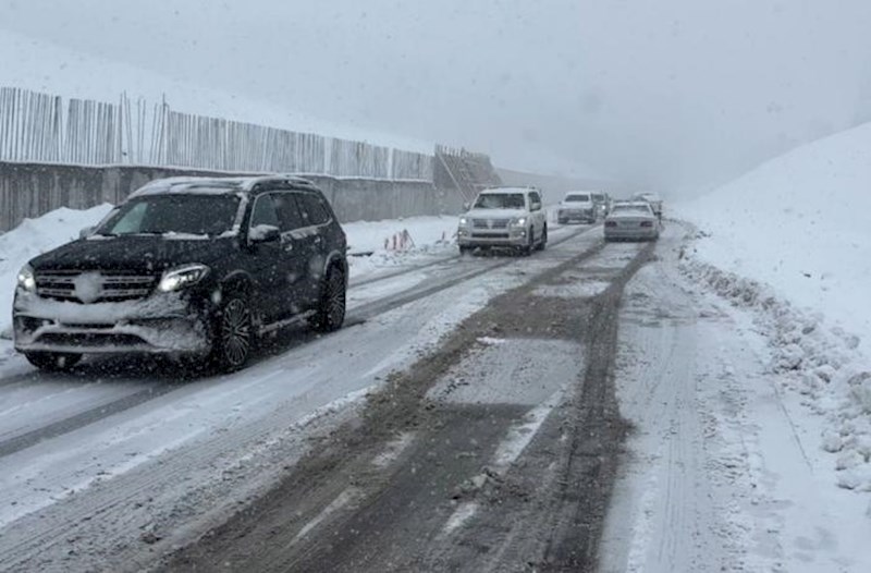 Buzlaşma səbəbindən Bakı-Şamaxı-Yevlax yolu bağlandı
