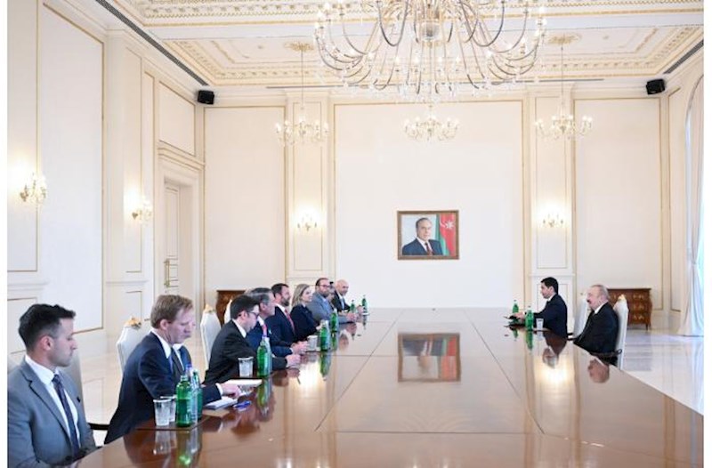 İlham Əliyev ABŞ nümayəndə heyətini qəbul edib – Fotolar