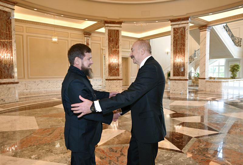 İlham Əliyev Kadırovu qəbul etdi – Fotolar