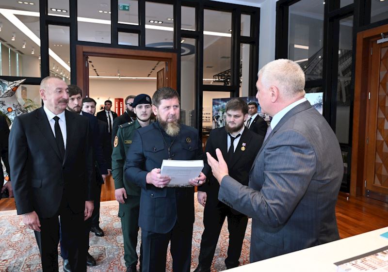 İlham Əliyev və Ramzan Kadırov “Bakı Ağ Şəhər”də olublar – Fotolar