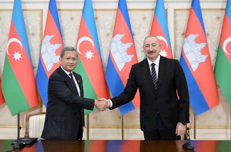 Prezidentin sosial şəbəkə hesablarında Hun Manetin Azərbaycana səfəri ilə bağlı – Paylaşım