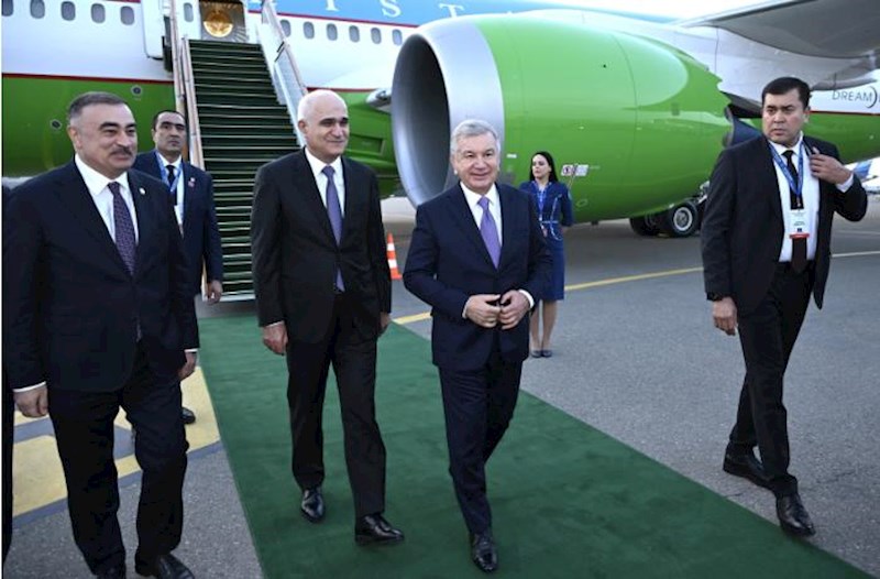 Özbəkistan Prezidenti Azərbaycanda səfərdədir – Fotolar