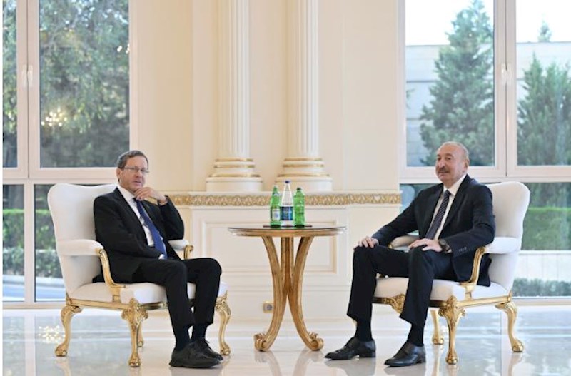 İlham Əliyev İsrail Prezidenti ilə görüşdü