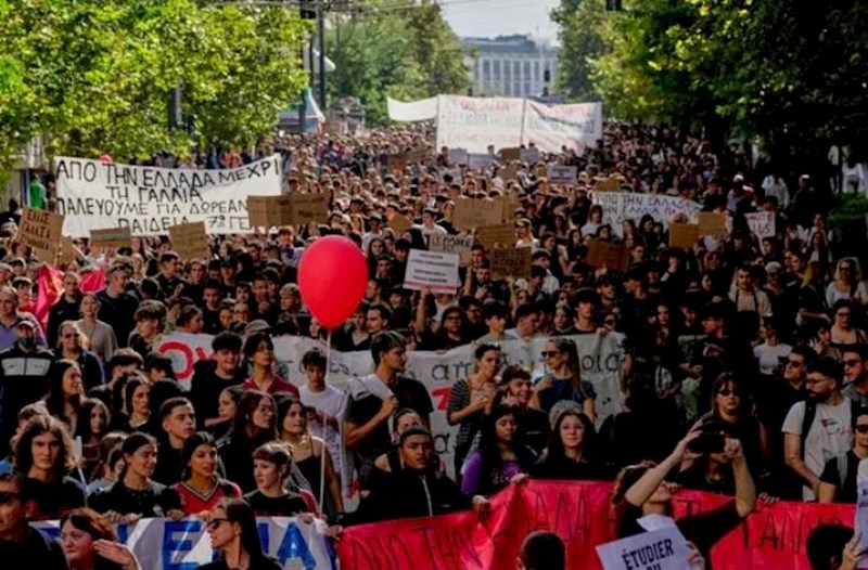 Yunanıstanda tələbə aksiyaları zamanı 20 nəfər saxlanılıb