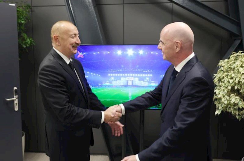 İnfantino FIFA U-15-in təşkilinə görə Prezident İlham Əliyevə təşəkkür etdi