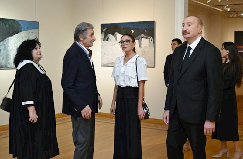 Mehriban Əliyeva bugünkü sərgidən paylaşım etdi – Video