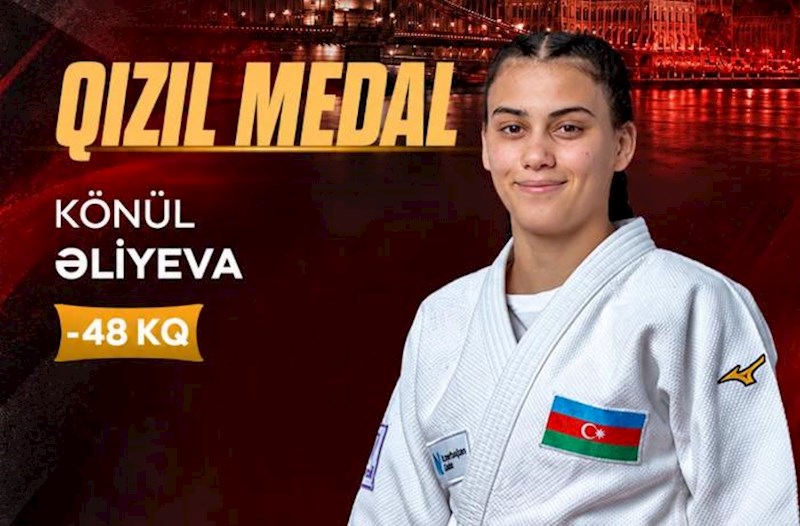 “Böyük Dəbilqə”də qızıl medal alan ilk qadın cüdoçu oldu