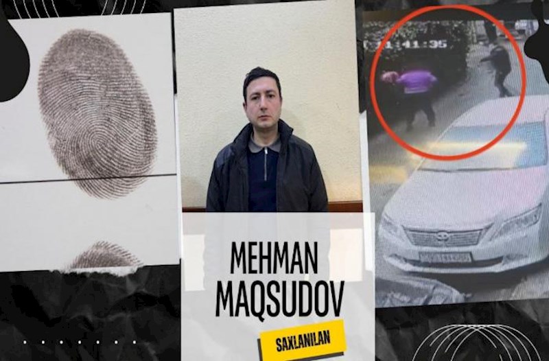 Bakıda kuryeri bıçaqlayıb, qızılları aparan şəxs tutuldu − Video