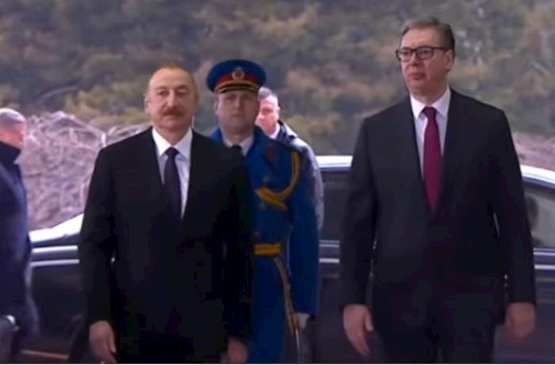 Aleksandar Vuçiç İlham Əliyevi belə qarşıladı – Video