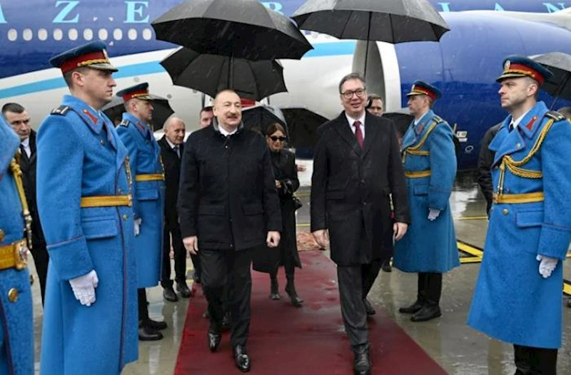 İlham Əliyevin Serbiyaya səfərinə dair videoçarx paylaşıldı