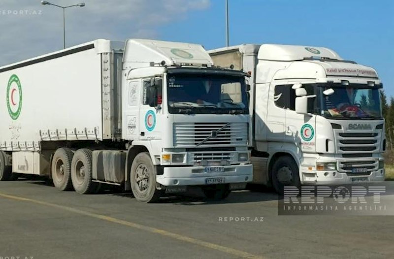 Rusiyanın İrana göndərdiyi humanitar yardım Azərbaycandan yola salındı – Yenilənib
