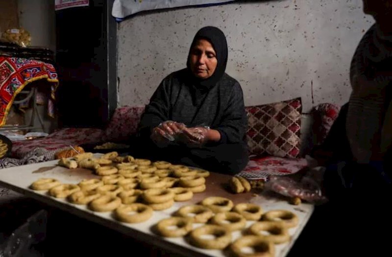 Qəzzada dağıntılar altında bayram hazırlıqları... – Fotolar
